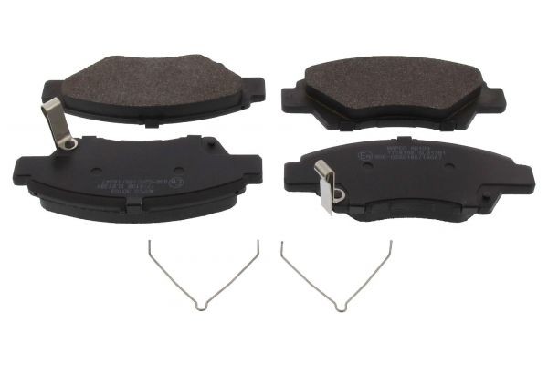 MAPCO 6407 Brake pad set Front Axle, with acoustic wear warning, with anti-squeak plate, with accessories