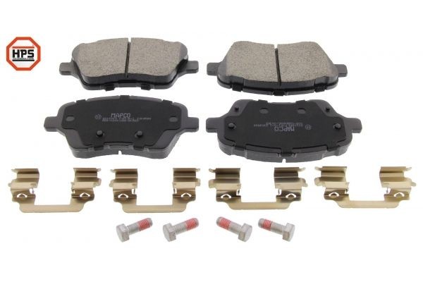 MAPCO 6610HPS Brake pad set Front Axle, not prepared for wear indicator, excl. wear warning contact
