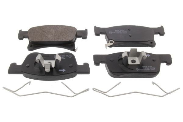 MAPCO 6681 Brake pad set Front Axle, with acoustic wear warning, with accessories