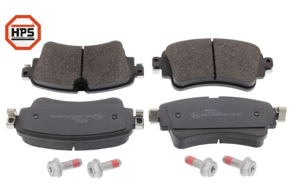MAPCO 6690HPS Brake pad set Rear Axle, prepared for wear indicator, with brake caliper screws, with accessories