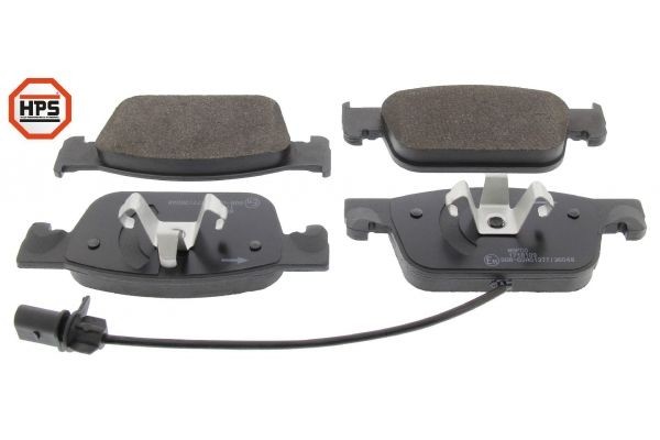 MAPCO Front Axle, incl. wear warning contact Height: 64mm, Width: 155,2mm, Thickness: 17mm Brake pads 6691HPS buy