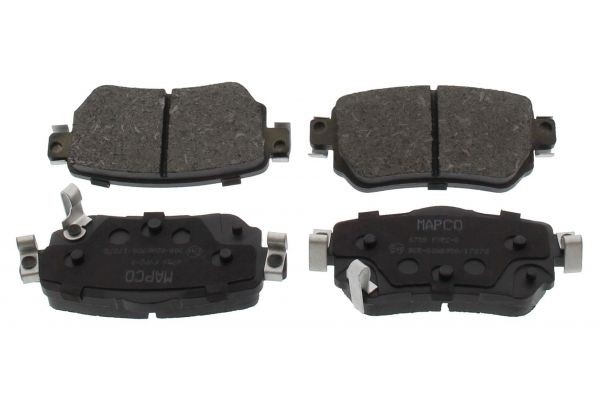 6759 MAPCO Brake pad set RENAULT Rear Axle, with acoustic wear warning