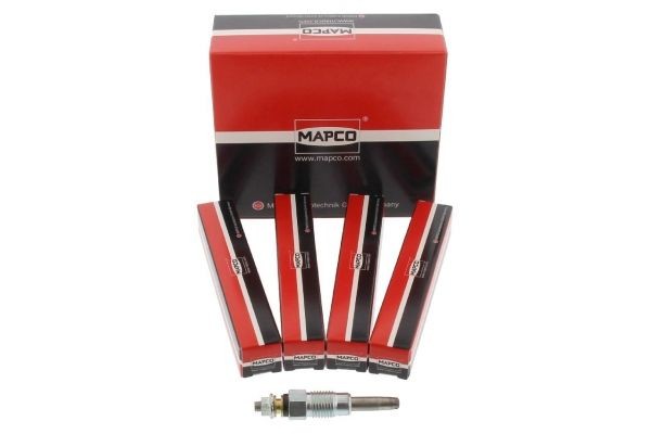 MAPCO 7800/4 Glow plug 11V 14A M12x1,25, after-glow capable, Pencil-type Glow Plug, Length: 58 mm, 22 Nm, 45 Nm, 63