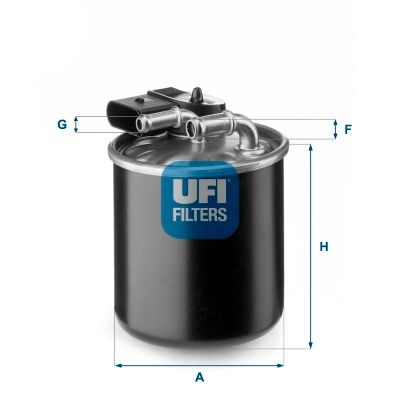 Originální UFI Palivový filtr 24.150.00 pro MERCEDES-BENZ VITO