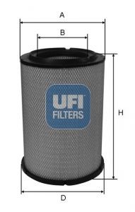 UFI 27.543.00 Air filter 275, 275,0mm, 104mm