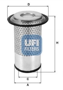 UFI 231, 231,0mm, 109, 159mm Height: 231, 231,0mm Engine air filter 27.555.00 buy