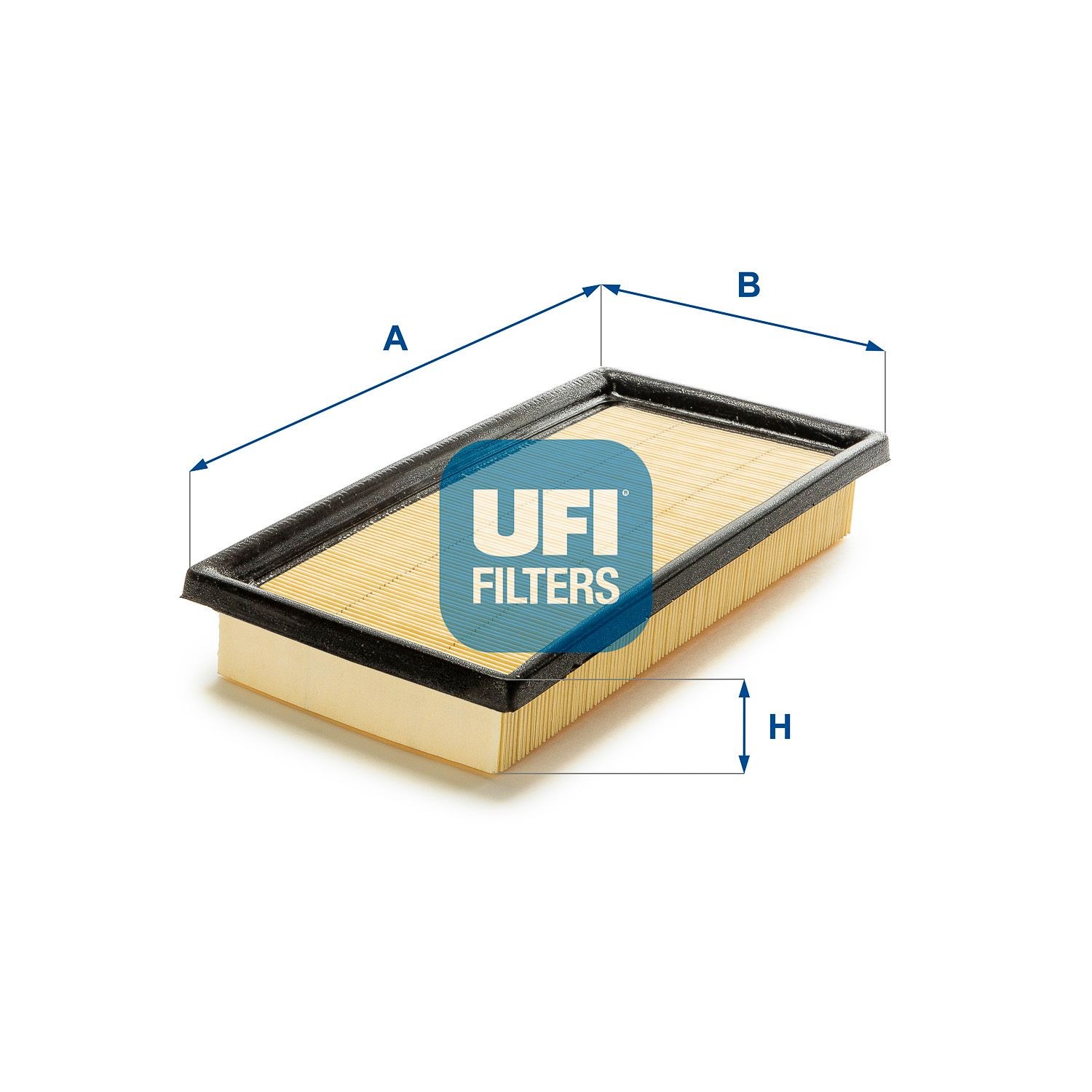 30.781.00 UFI Air filters TOYOTA 38mm, 123mm, 255mm, Filter Insert