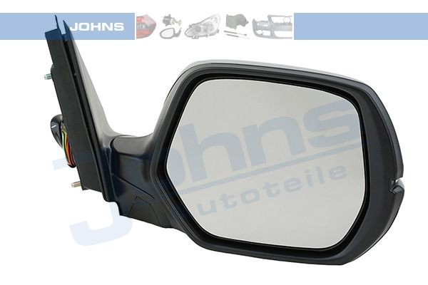 38 44 38-25 JOHNS Side mirror HONDA Right, for electric mirror adjustment, Convex, Heatable, Electronically foldable, primed