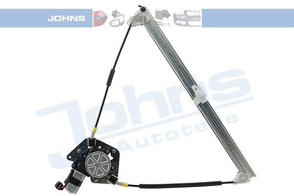 JOHNS 60 31 42-21 Window regulator Right Front, Operating Mode: Electric, with electric motor