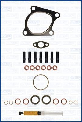 AJUSA JTC12228 Mounting Kit, charger with studs, syringe with oil, with gaskets/seals