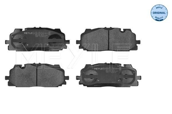0252586117 Set of brake pads 25862 MEYLE Front Axle, prepared for wear indicator, with anti-squeak plate, with accessories