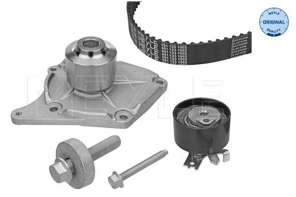 Original 16-51 049 9009 MEYLE Water pump + timing belt kit FIAT
