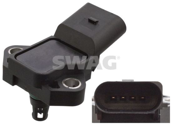 SWAG 30105744 Boost sensor Audi A4 B8 Avant 2.0 TFSi 211 hp Petrol 2011 price