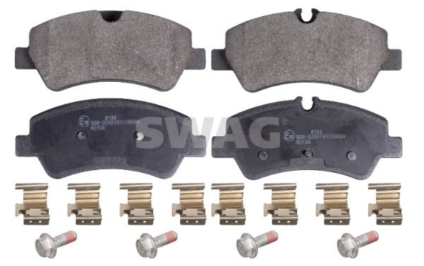 D1786-9013 SWAG Rear Axle, prepared for wear indicator, with fastening material Width: 58,5, 60,9mm, Thickness 1: 17,5mm Brake pads 50 91 6963 buy