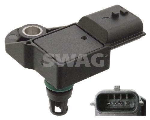 SWAG 60103981 Sensor, boost pressure 4407979