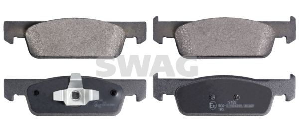 D1830-9140 SWAG Front Axle, with piston clip, with anti-squeak plate Width: 40, 42mm, Thickness 1: 17,2mm Brake pads 60 91 6965 buy