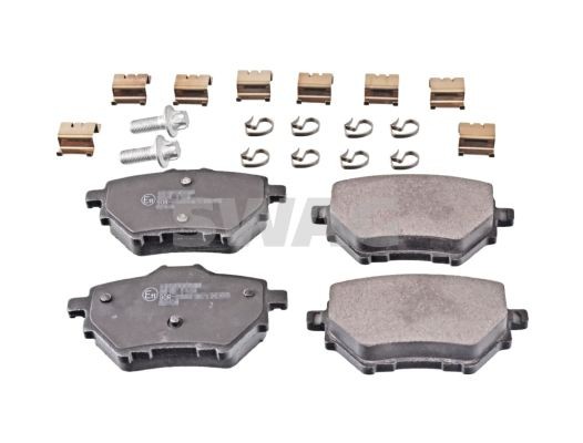 D1891-9119 SWAG Rear Axle, with fastening material Width: 53,5, 49,8mm, Thickness 1: 16,5mm Brake pads 62 91 6959 buy