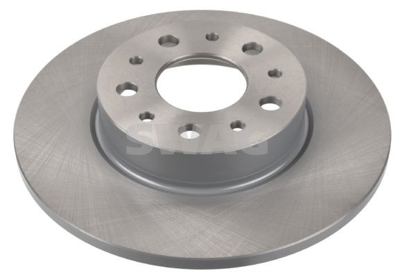 SWAG 70 10 5716 Brake disc Rear Axle, 251x10mm, 5x98, solid, Coated