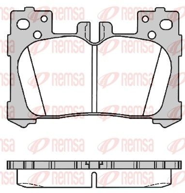 Lexus LS Set of brake pads 13844761 REMSA 1791.00 online buy