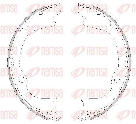 Opel SENATOR Handbrake pads 13844781 REMSA 4282.01 online buy