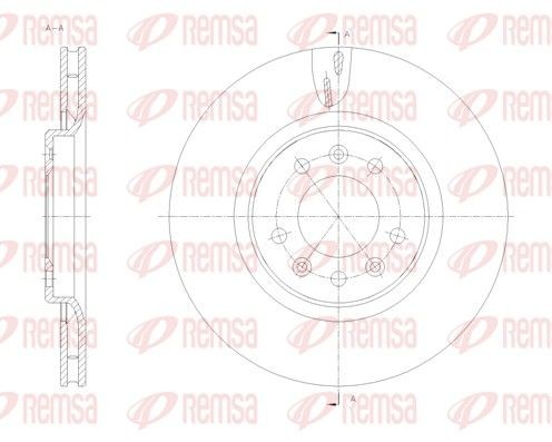Opel ZAFIRA Brake disc set 13844802 REMSA 61776.10 online buy