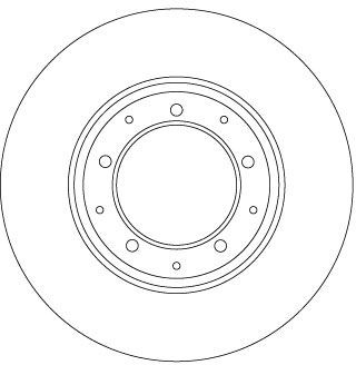 TRW 298x14mm, 5x136, Vented, Painted Ø: 298mm, Num. of holes: 5, Brake Disc Thickness: 14mm Brake rotor DF6905 buy