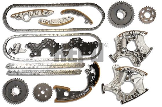 HEPU 21-0548 Timing chain kit with intermediate shaft gear, with gaskets/seals, Simplex, Closed chain