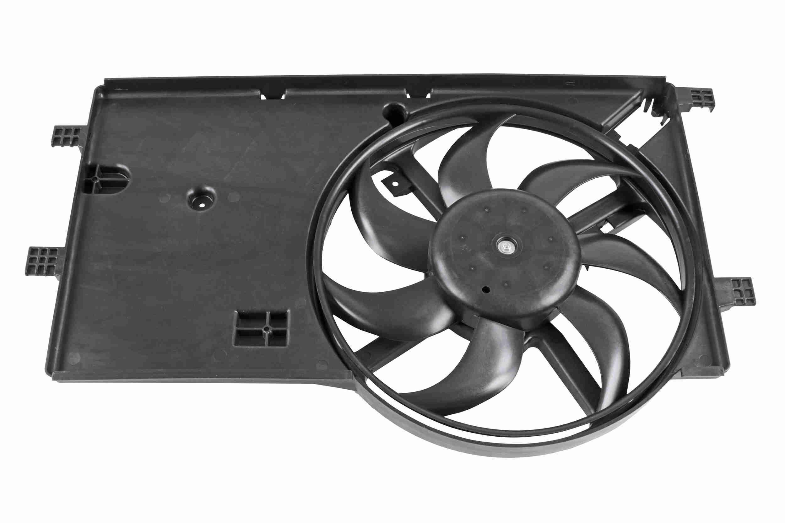 Cooling fan assembly VEMO Ø: 390 mm, 12V, 300W, with carrier frame - V42-01-1136