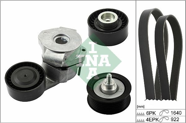 INA Requires special tools for mounting, Check alternator freewheel clutch & replace if necessary Length: 1640, 922mm, Number of ribs: 6 Serpentine belt kit 529 0322 10 buy