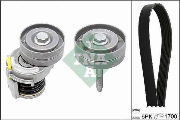 Volkswagen EOS Serpentine belt kit 13864749 INA 529 0341 10 online buy