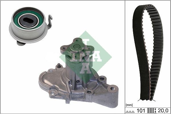 Hyundai GETZ Water pump and timing belt kit INA 530 0355 30 cheap