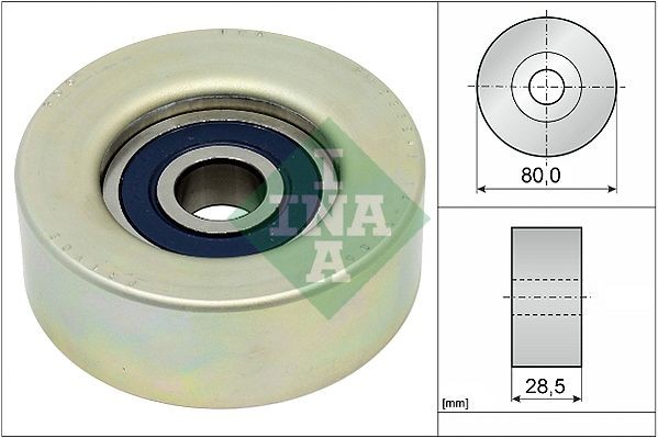 Toyota ALPHARD Deflection / Guide Pulley, v-ribbed belt INA 532 0873 20 cheap