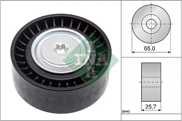 INA 532090710 Deflection / guide pulley, v-ribbed belt Fiat Fiorino 3 1.3 D Multijet 80 hp Diesel 2018 price