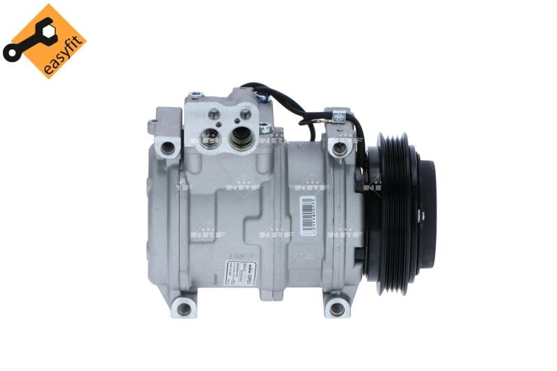 NRF 32459 Air conditioner compressor 10PA17C, 12V, PAG 46, with PAG compressor oil, with seal ring