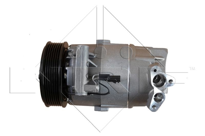 NRF 32472 Air conditioning compressor CVC, 12V, PAG 46, with PAG compressor oil, with seal ring