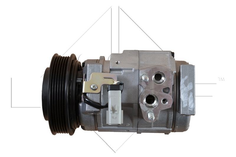 NRF 32537 Air conditioning compressor 10S20C, 12V, PAG 46, with PAG compressor oil, with seal ring