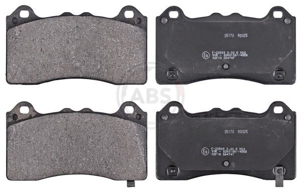 A.B.S. with acoustic wear warning Height 1: 77,3mm, Width 1: 137,7mm, Thickness 1: 15mm Brake pads 35170 buy