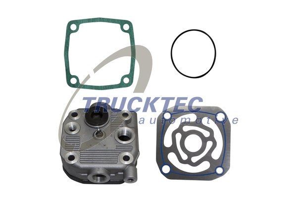 TRUCKTEC AUTOMOTIVE 01.15.051 Zylinderkopf, Druckluftkompressor für MERCEDES-BENZ ACTROS MP2 / MP3 LKW in Original Qualität