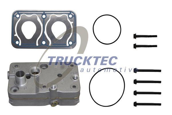 TRUCKTEC AUTOMOTIVE 01.15.185 Zylinderkopf, Druckluftkompressor für MERCEDES-BENZ ATEGO 2 LKW in Original Qualität