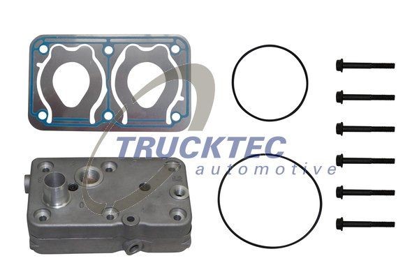 TRUCKTEC AUTOMOTIVE 01.15.199 Zylinderkopf, Druckluftkompressor für MERCEDES-BENZ UNIMOG LKW in Original Qualität