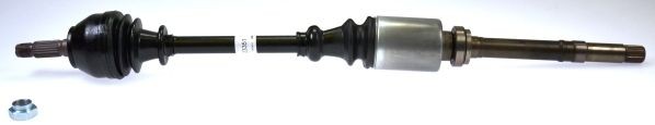 LÖBRO 803, 253mm, with bearing(s), with nut Length: 803, 253mm, External Toothing wheel side: 21 Driveshaft 302917 buy