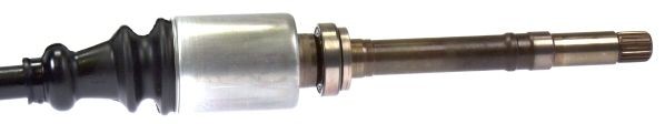 LÖBRO 302917 CV axle shaft 803, 253mm, with bearing(s), with nut