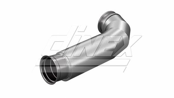 DINEX 4IE001 Exhaust Pipe Length: 528,8mm, Front, 110mm, 110mm, Euro 6, 110mm