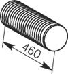 DINEX 6JE000 Corrugated Pipe, exhaust system 50 01 864 374