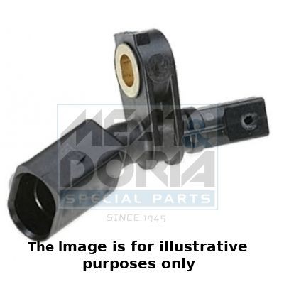 MEAT & DORIA 90056E ABS sensor Front Axle Left, without cable, Hall Sensor, 2-pin connector, 21mm, 62mm, D Shape