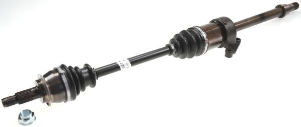 LÖBRO 304213 Drive shaft 888mm, with bearing(s), with nut