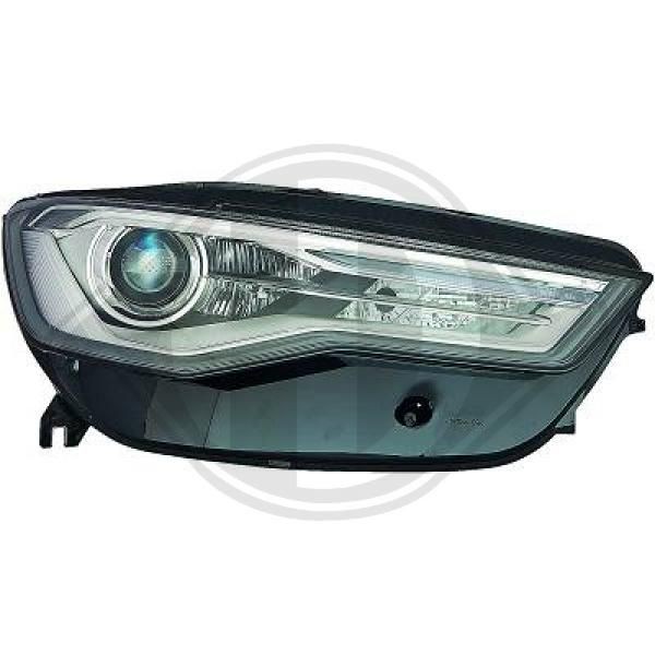 DIEDERICHS 1028282 Headlight Right, PWY24W, D5S, H7, Bi-Xenon, LED, with dynamic bending light, with daytime running light (LED), for right-hand traffic, without bulb, without glow discharge lamp, with motor for headlamp levelling, without ballast