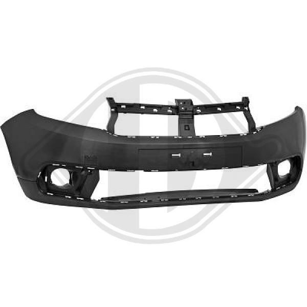 DIEDERICHS Front, for vehicles without parking distance control, Smooth Front bumper 4456150 buy