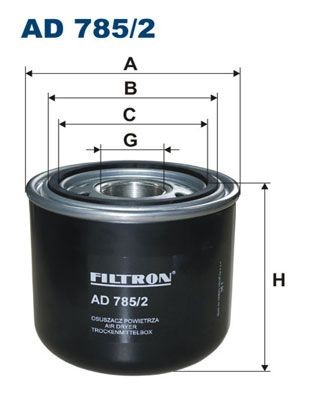 FILTRON AD 785/2 Lufttrockner, Druckluftanlage für DAF LF 55 LKW in Original Qualität