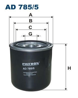 Secador de aire, sistema de aire comprimido FILTRON para VOLVO, número de artículo AD 785/5